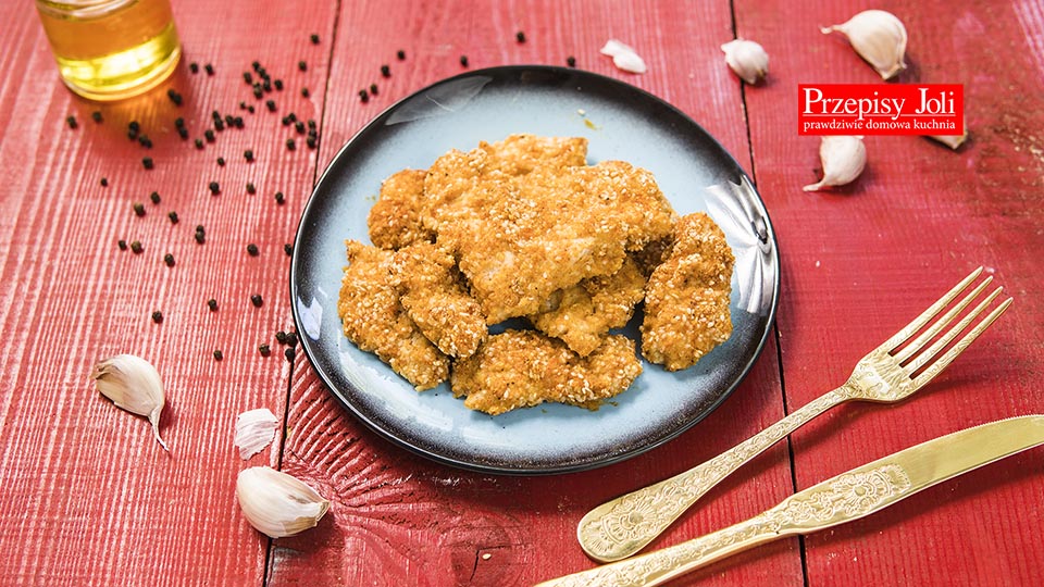 BAKED CHICKEN STRIPS WITH SESAME RECIPE